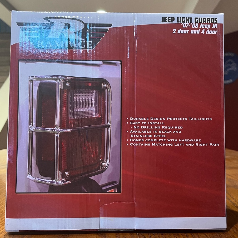 Jeep rear light guards
